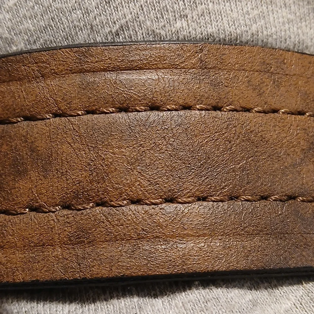 Ĺevi 2-in-one Mens Reversible Blk/Brown Casual Belt Wit Gun Metal Buckle 47X1.5